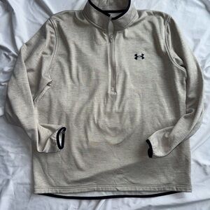 Under Armour Beige Quarter-Zip Pullover